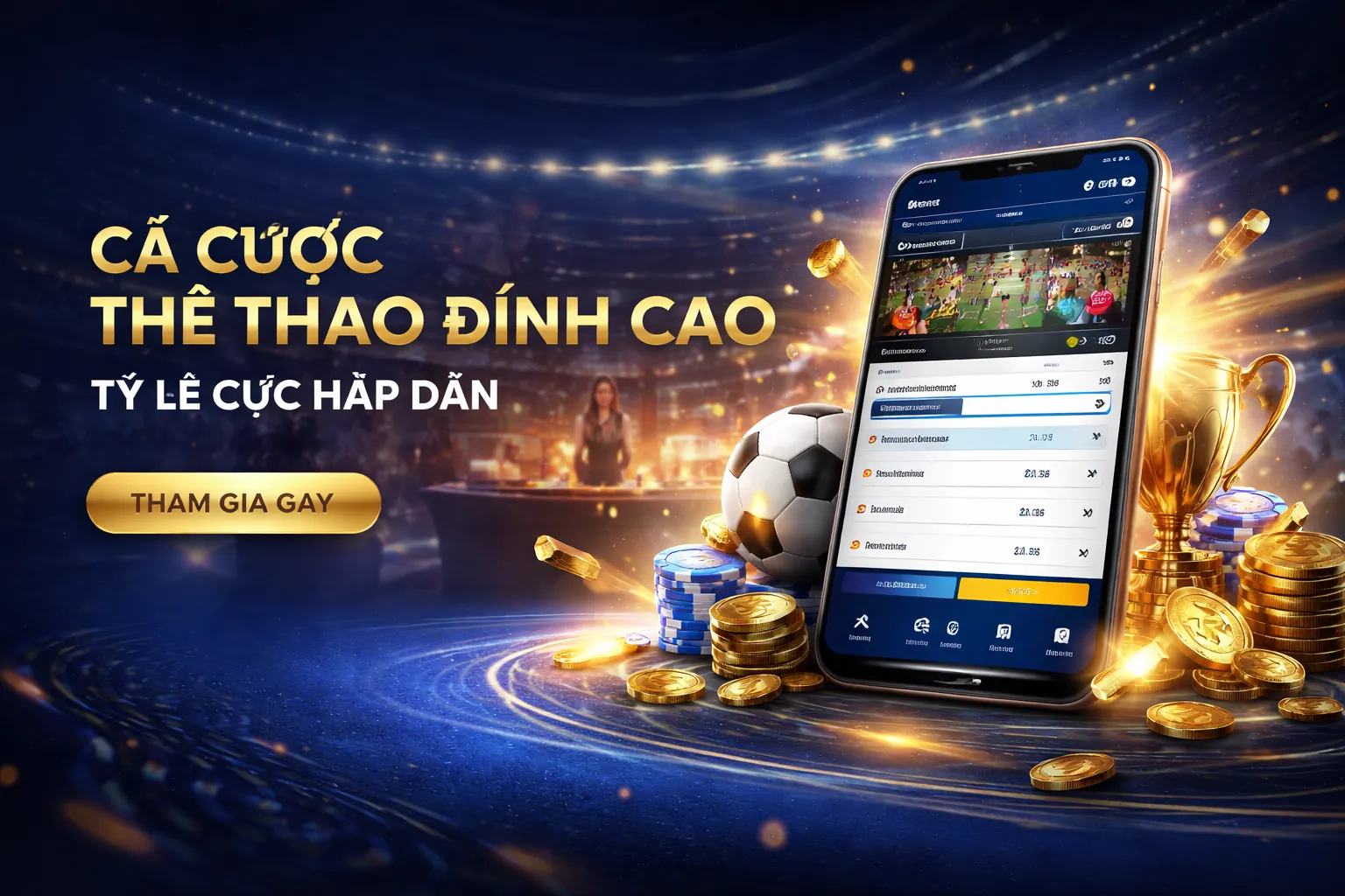 Sân vận động thể thao sôi động với nền tảng fabet live